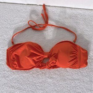 5/$25 Folded & Hung Swim Vibrant Orange Bikini Top M